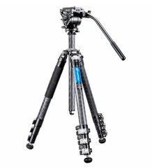 LEOFOTO LV-324C + BV-10 TRÍPODE DE VIDEO CON RÓTULA