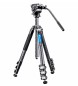 LEOFOTO LV-324C + BV-10 TRÍPODE DE VIDEO CON RÓTULA
