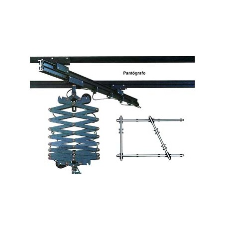 Kit de Railes de Techo para Focos 3x3 mts con 4 pantógrafos