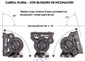 Cabeza fluida de video LEOFOTO BV-10