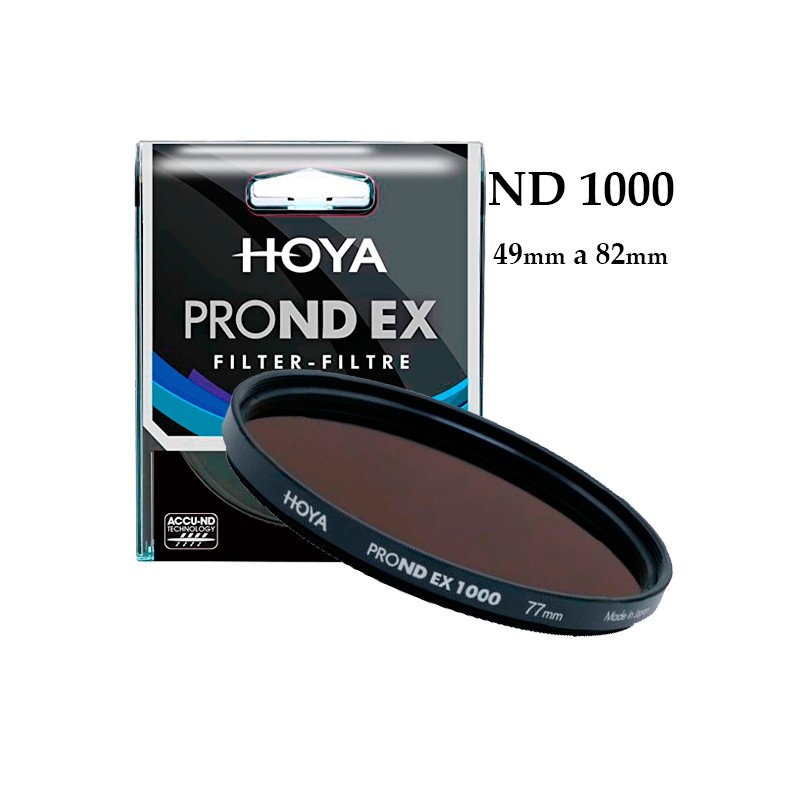 FILTRO HOYA PRO ND EX 1000  49mm a 82mm