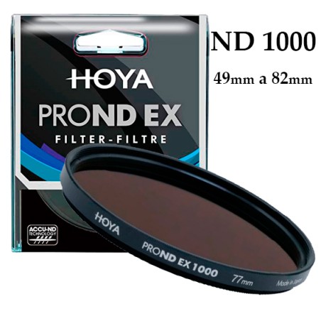 FILTRO HOYA PRO ND EX 1000  49mm a 82mm