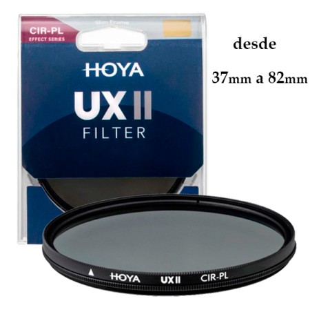 FILTRO HOYA POLARIZADOR SERIE UX II 37mm a 82mm