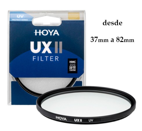 FILTRO HOYA ULTRAVIOLETA SERIE UX II 37mm a 82mm