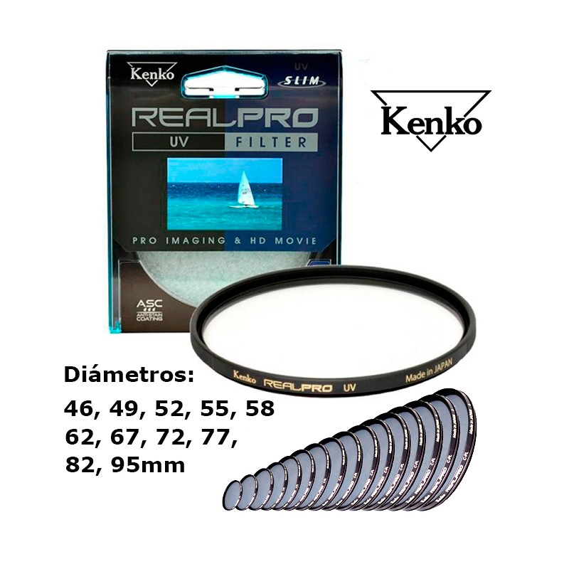 FILTRO KENKO REAL PRO UV 46mm a 95mm FILTRO KENKO REAL PRO UV 46mm a 95mm