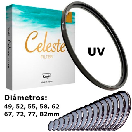 FILTRO PROTECTOR ULTRAVIOLETA KENKO CELESTE 49mm a 82mm