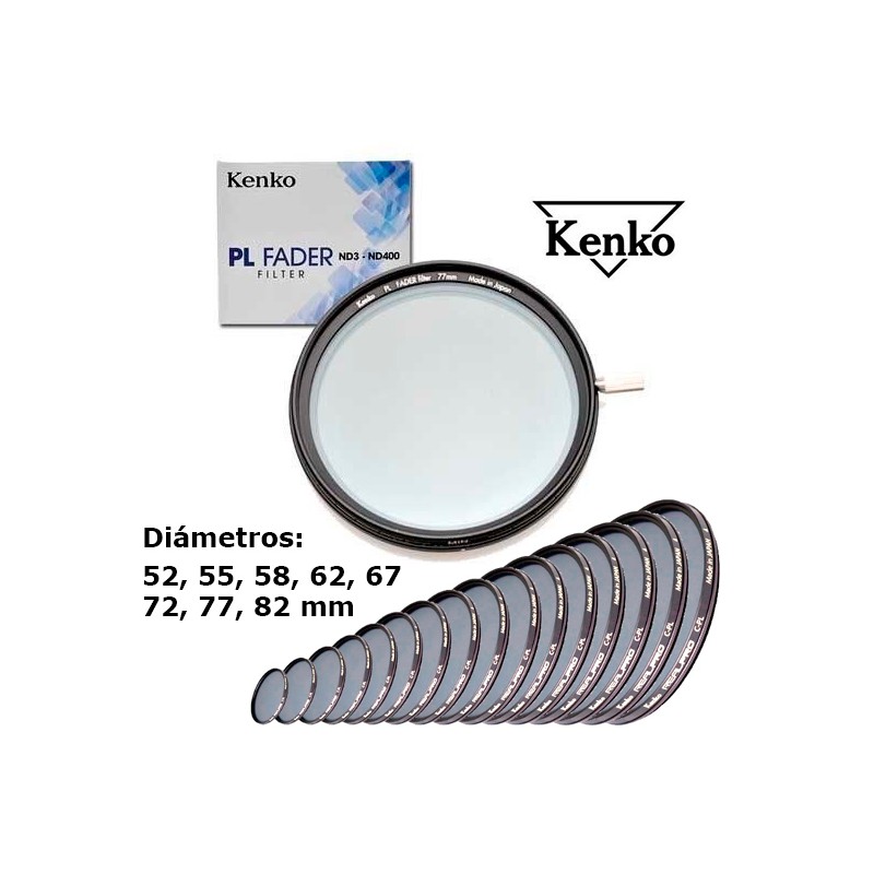 FILTRO ND VARIABLE KENKO PL FADER 52mm A 82mm