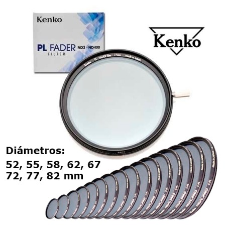 FILTRO ND VARIABLE KENKO PL FADER 52mm A 82mm