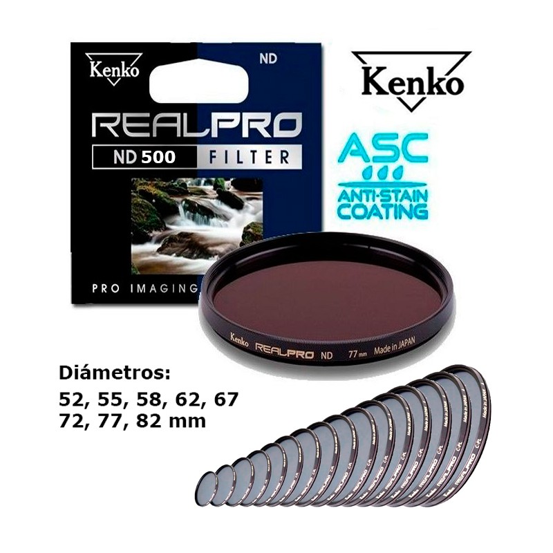 FILTRO ND 500 KENKO REAL PRO 49mm a 82mm