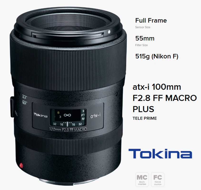 TOKINA ATX-I 100MM MACRO F2.8 PLUS NIKON TOKINA ATX-I 100MM MACRO F2.8 PLUS NIKON