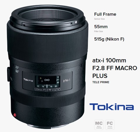 TOKINA ATX-I 100MM MACRO F2.8 PLUS NIKON