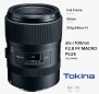TOKINA ATX-I 100MM MACRO F2.8 PLUS NIKON TOKINA ATX-I 100MM MACRO F2.8 PLUS NIKON