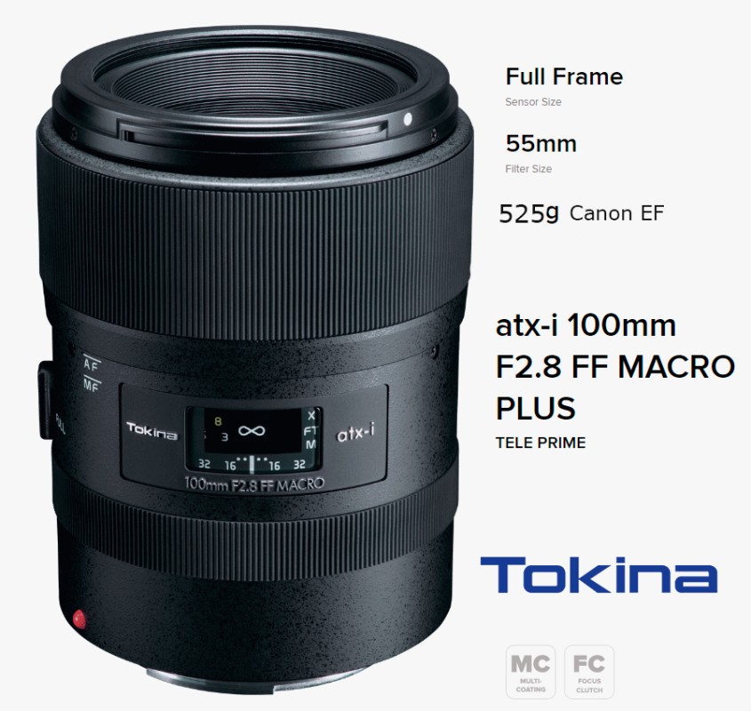 TOKINA ATX-I 100MM MACRO F2.8 PLUS CANON