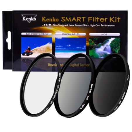 KENKO SMART FILTER KIT (PROTECTOR, POLARIZADOR, ND8) 37MM A 82MM