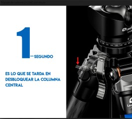 Trípode de carbono LEOFOTO LY-224C + LH-25
