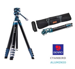TRÍPODE BENRO CYANBIRD + FS20PRO ALUMINIO TCBA15FS20PROC