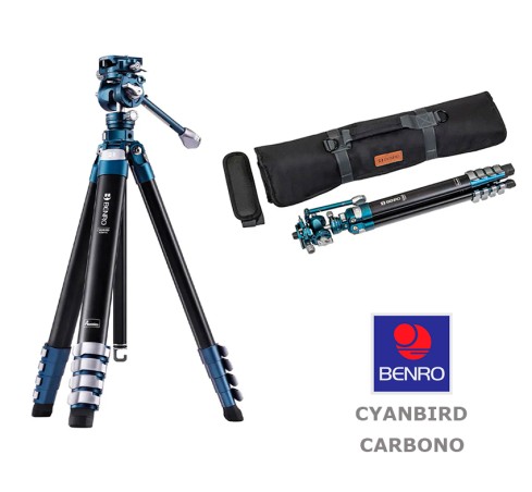 TRÍPODE BENRO CYANBIRD + FS20PRO CARBONO TCBC15FS20PROC

