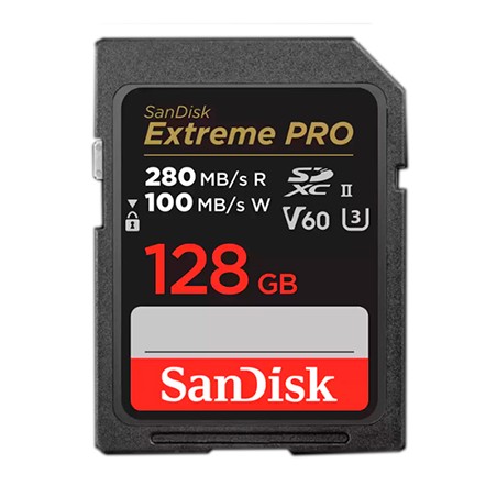 Sandisk Extreme Pro SDXC UHS-II V60 C10 U3 280MB/s 128 GB