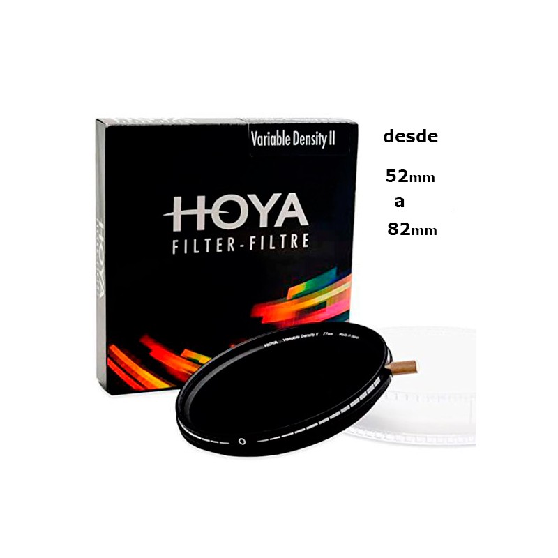 FILTRO HOYA DENSIDAD VARIABLE II desde 52mm a 82mm FILTRO HOYA DENSIDAD VARIABLE II desde 52mm a 82mm