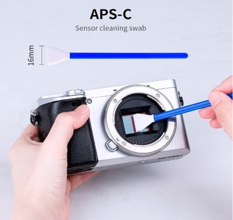 BASTONCILLO HISOPO PARA LIMPIEZA SENSOR APSC 16MM K&F UNIDAD