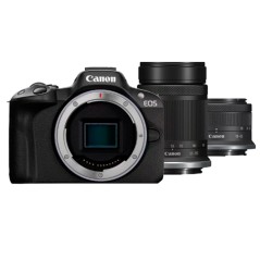 Canon EOS R50 + objetivo RF-S 18-45mm IS STM + objetivo RF-S 55-210mm IS STM Negro