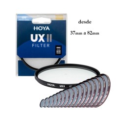 FILTRO HOYA ULTRAVIOLETA SERIE UX II 37mm a 82mm