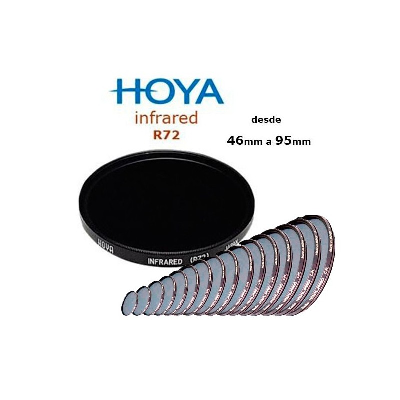 HOYA FILTRO R72 INFRAROJO 46mm A 95mm HOYA FILTRO R72 INFRAROJO 46mm A 95mm