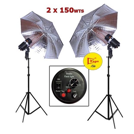 Kit Estudio Flash 150 Triopo