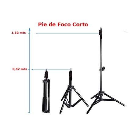 Pie de Foco Corto Portátil Triopo