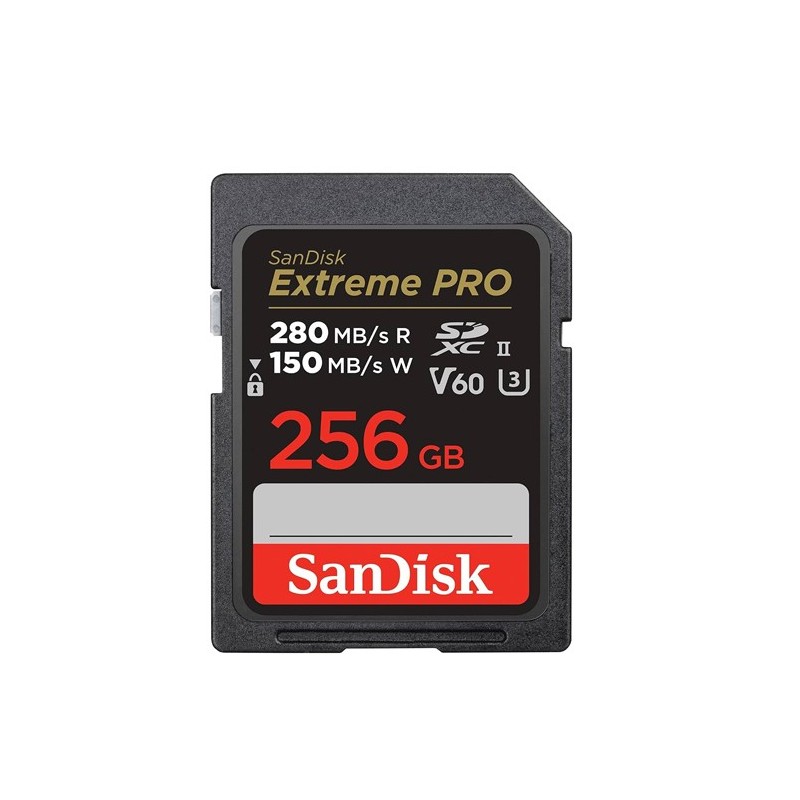 Sandisk Extreme Pro SDXC UHS-II V60 C10 U3 280MB/s 256 GB
