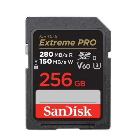 Sandisk Extreme Pro SDXC UHS-II V60 C10 U3 280MB/s 256 GB