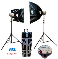 Equipo Iluminación Halógeno JTL EVERLIGHT 750 Softbox