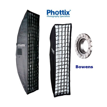 Ventana Softbox Strip 40x180 con Grid PHOTTIX SOLAS