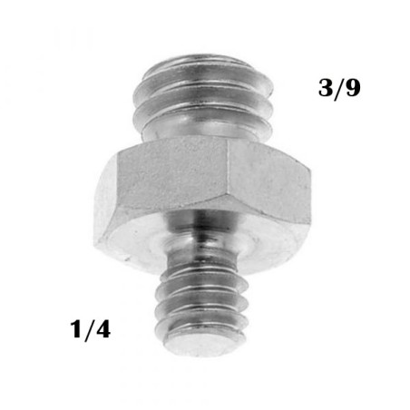 Tornillo Rosca macho doble 1/4 a 3/8