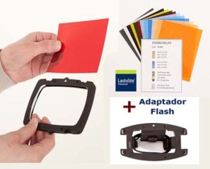 Lastolite Strobo Kit Gelatinas + Soportes + Adaptador