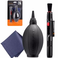 K&F Kit de limpieza para Ópticas 3 en 1
