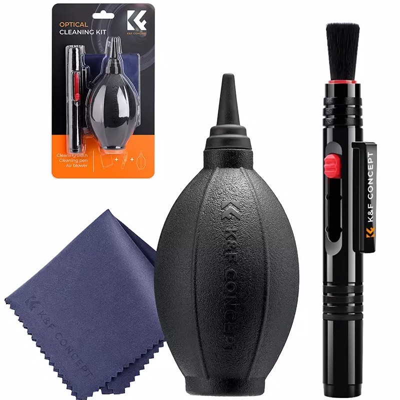 K&F Kit de limpieza para Ópticas 3 en 1