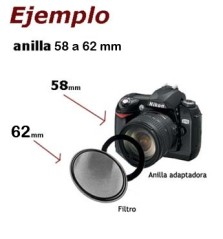 Anilla cambio de Rosca 58-62mm