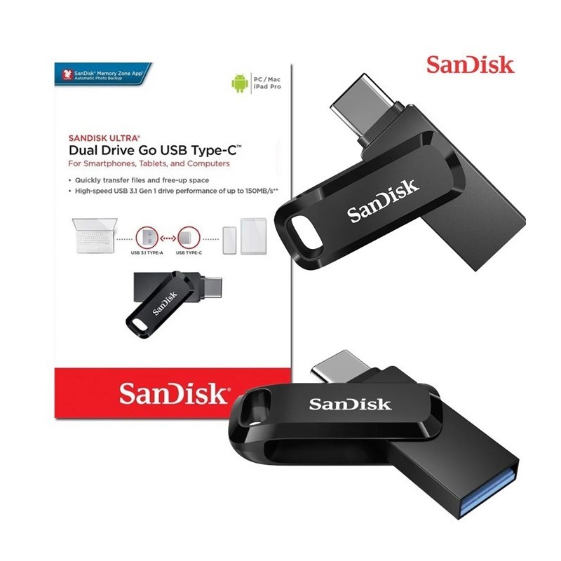 SANDISK Pen Drive Dual Go con USB C 64GB